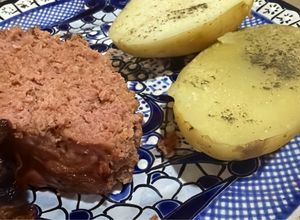 Una foto de Meat Loaf- Pastel de carne tradicional de la abuela