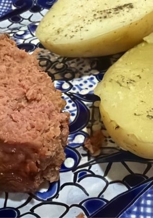 Una foto de Meat Loaf- Pastel de carne tradicional de la abuela