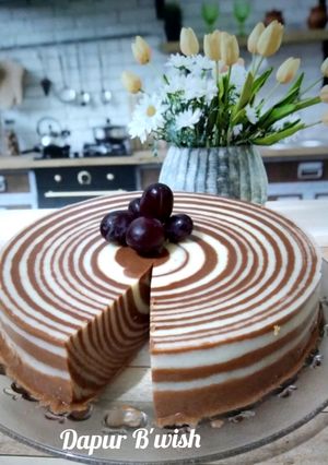 Foto resep Puding Roti Tawar Zebra (Farah Quinn)
