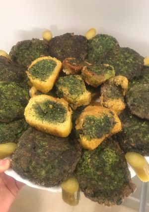 عکسی از دستور کوکو سبزی لقمه ای🍥
