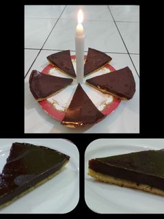 Foto resep Pie Susu Cokelat made with Teflon