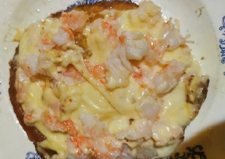 Tortilla keto con queso y camarón Receta de Bruno Harris Arismendi