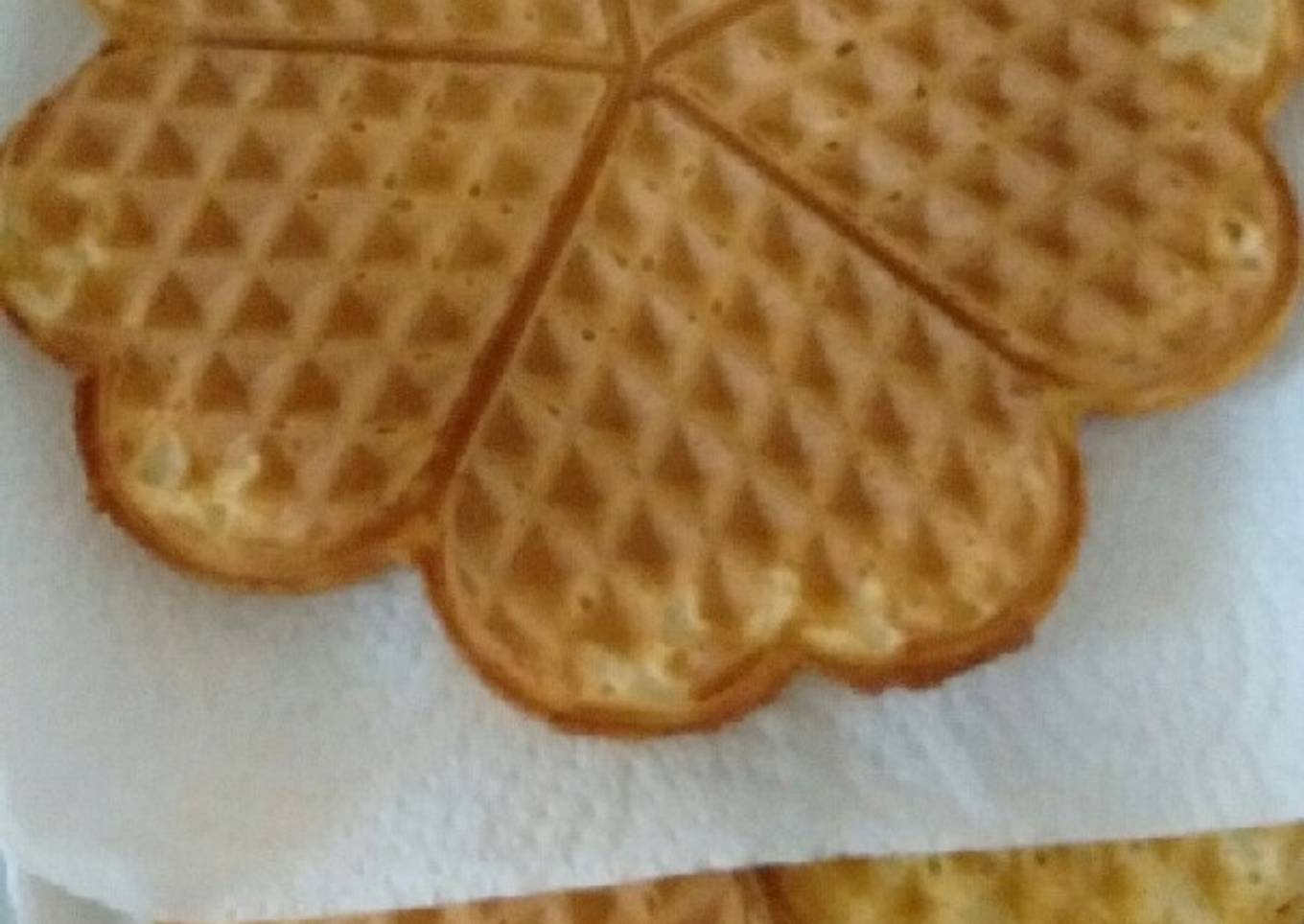 Waffles esponjosos (para wafflera eléctrica)