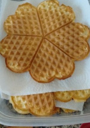 Una foto de Waffles esponjosos (para wafflera eléctrica)