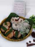 Set Menu Kue Tradisional Kue Kelepon Pandan, Wadai Gegauk, wingko Babat