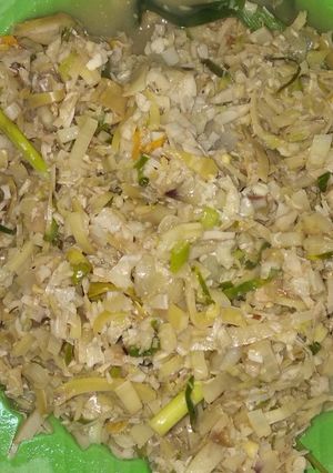 Foto resep Pusu Pisang Tumis Masako
