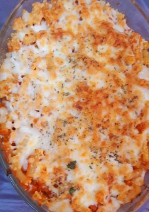 صورة لوصفة معكرونه بنكهة البيتزا😋