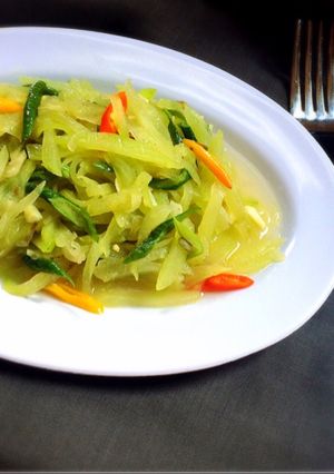 Foto resep Tumis simpel labu siam / labu jepang😋