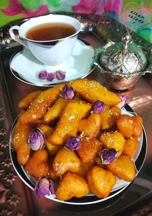 عکسی از دستور شیرینی گوش فیل الهام پز