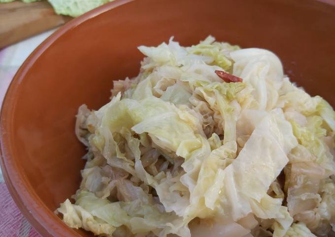 Ricetta di Veloce Verza stufata