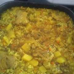 Una foto de Arroz a la valenciana