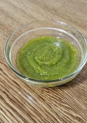 Una foto de Salsa de pesto