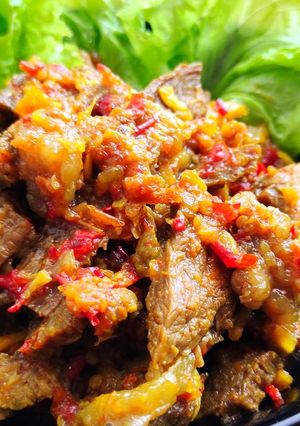 Foto resep 149. Sambal Daging Mercon