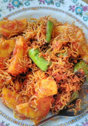 Foto resep Belado teri kentang + terong