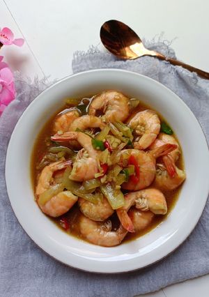 Foto resep Tumis Udang Saus Tiram