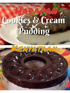 Foto resep Cookies and Cream Pudding