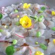 Carpaccio de St Jacques et radis roses