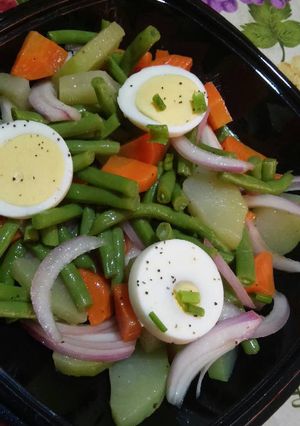 Una foto de Ensalada de vegetales al vapor
