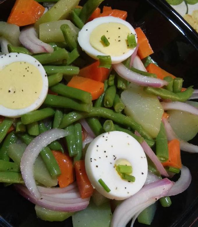 Una foto de Ensalada de vegetales al vapor