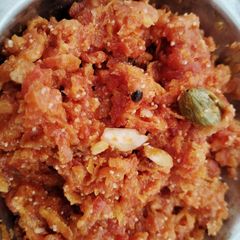 A picture of Gajar ka halwa.