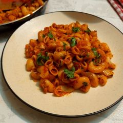 A picture of Masala macaroni.