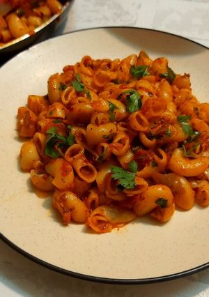 A picture of Masala macaroni.