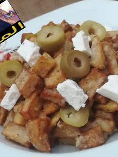 صورة لوصفة سلطه البطاطس بصوص زبدة الفول السوداني 👌