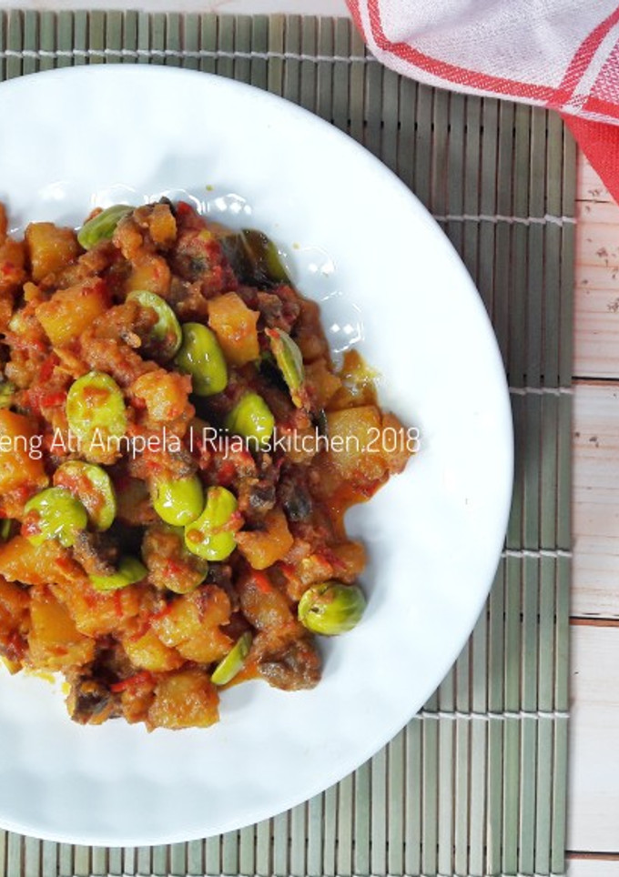Foto resep Sambal Goreng Ati Ampela + Pete