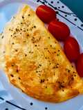Omelette de tomates cherry y queso 🍅🧀🧇🌮