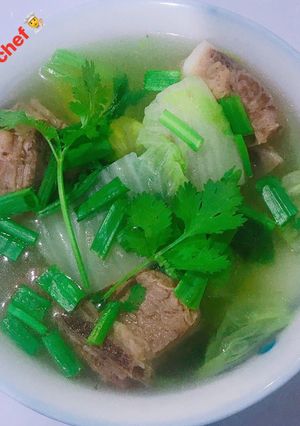 Hình của món Canh sườn non nấu cải👨🍳.
