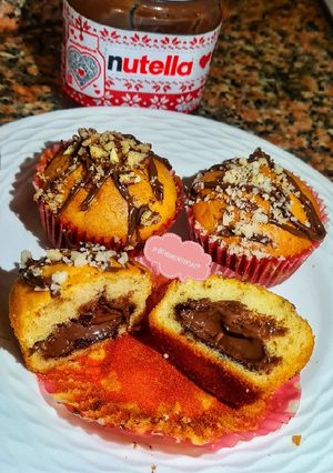 Une photo de Muffins Coeur Nutella