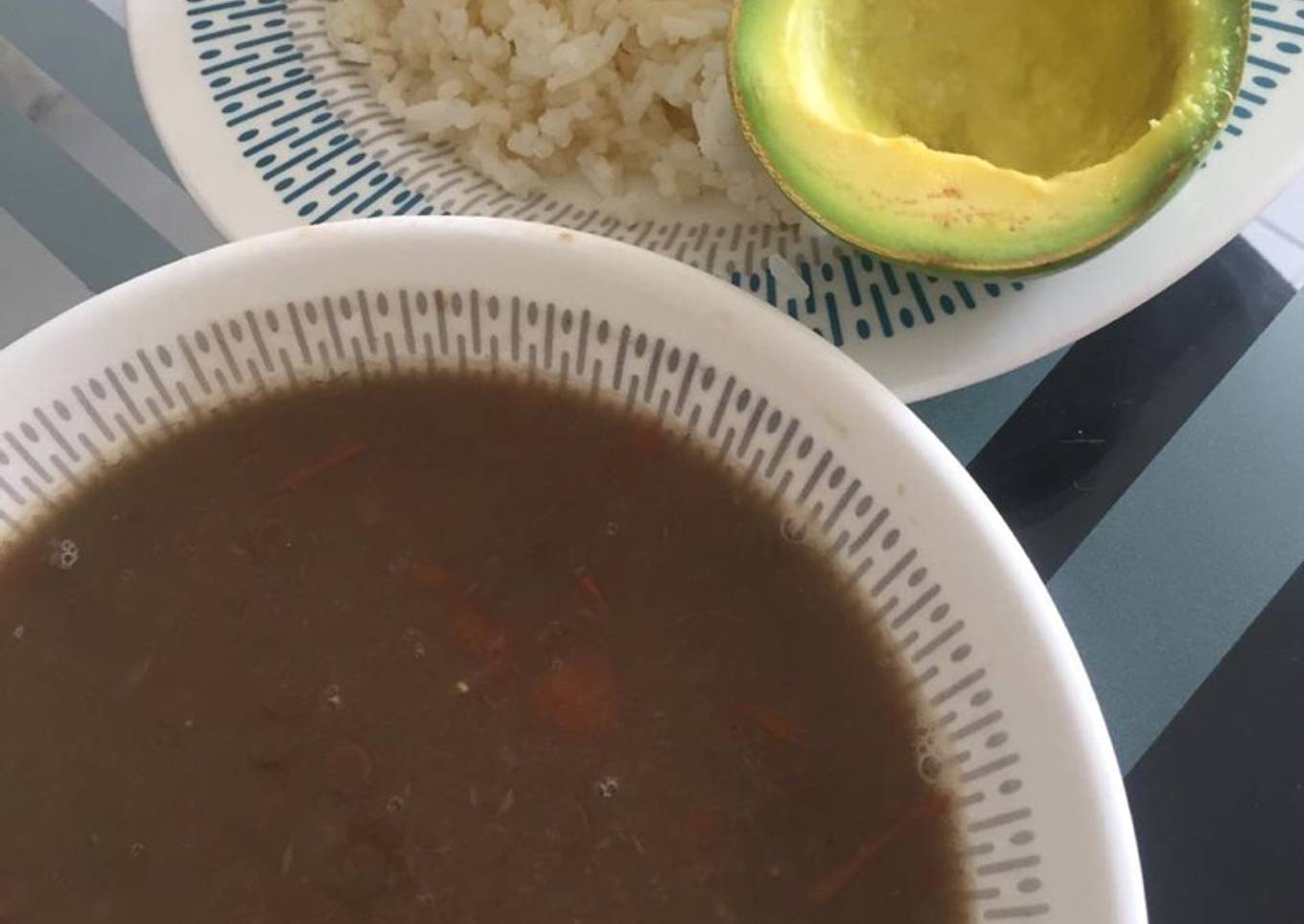 Sopa de lenteja con papa