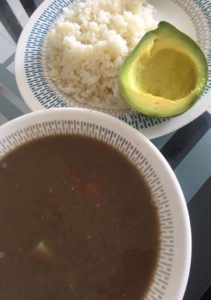 Una foto de Sopa de lenteja con papa
