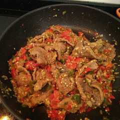 รูปของ Dendeng balado basah ala nury