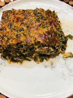 Una foto de Budín de acelgas y caballa