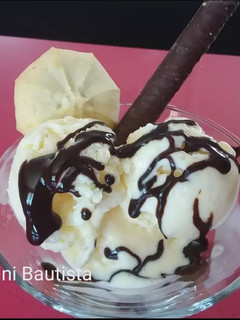 Una foto de Helado de vainilla
