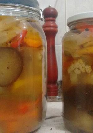Una foto de Escabeche de verduras (agridulce)