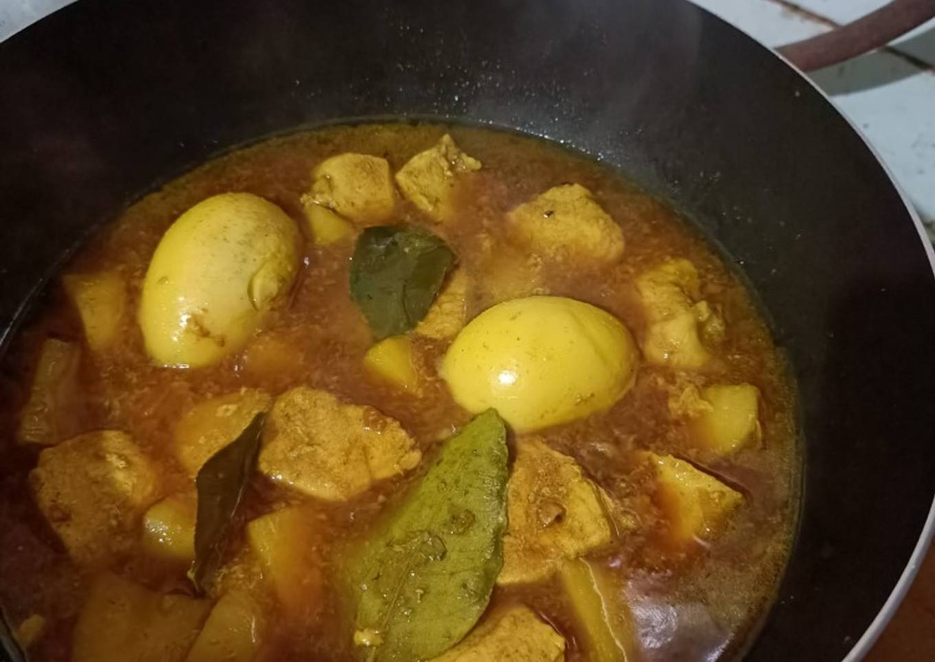 Ayam Telur Bumbu Rica No Pedas