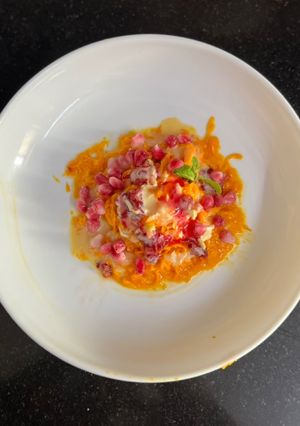 A picture of Shaved Mango 🥭 Bingsu (Frozen Dessert).