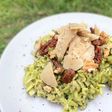 Fusilli con salsa de aguacate (vegan)