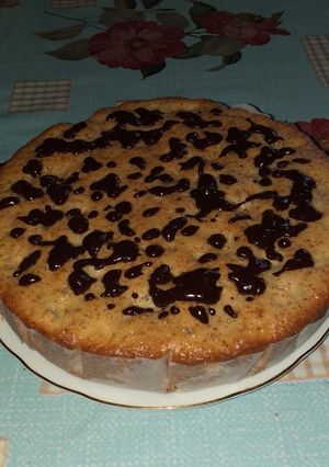 Фото Яблочный пирог с грецкими орехами.