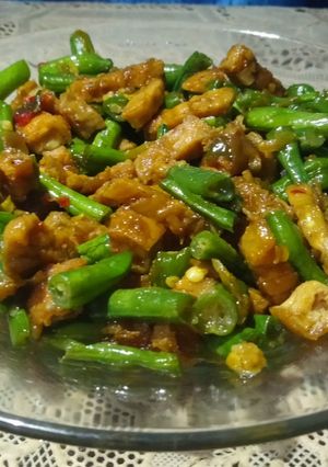 Foto resep Tumis buncis tahu tempe