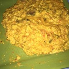 A picture of Porriage ukwa with dry fish.