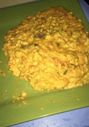 A picture of Porriage ukwa with dry fish.
