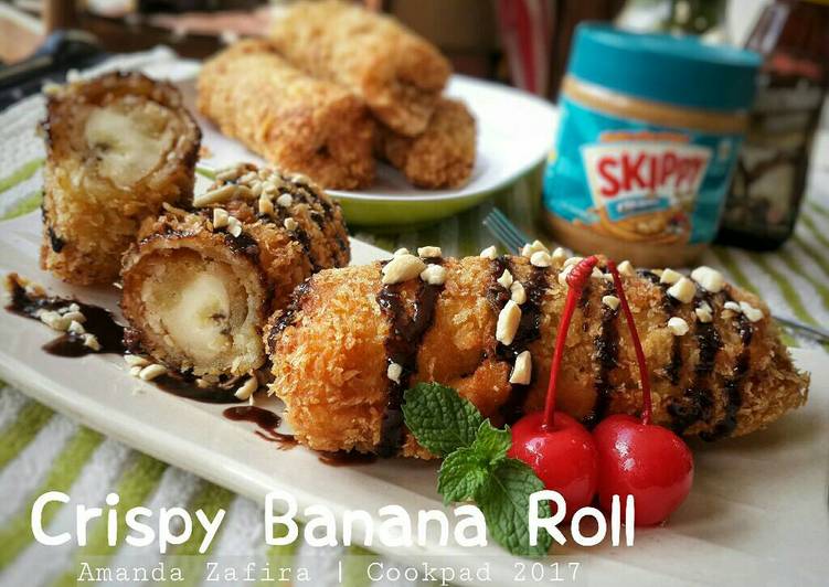 Cara Menghidangkan Crispy Banana Roll Kekinian
