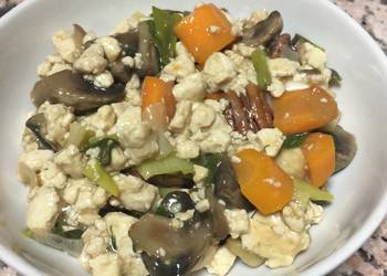 Popular Cuisine Glazed tofu scramble vegan  glutenfree Home Style