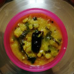 A picture of Spinach daal (palakura pappu).