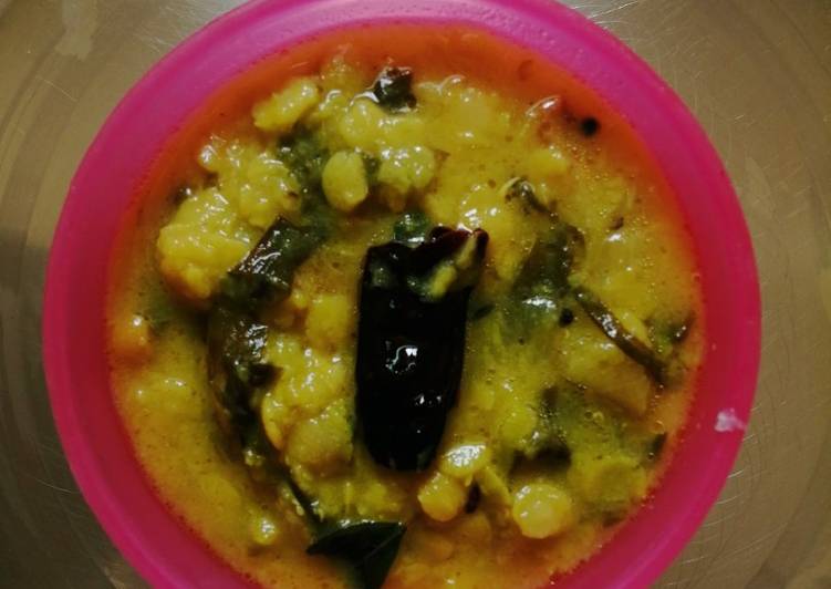 Easiest Way to Prepare Super Quick Homemade Spinach daal (palakura pappu)