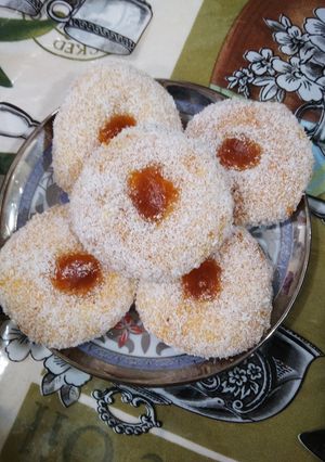 صورة لوصفة حلوى جافة بالنواة كوكو والمعجون