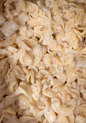 A picture of Quickie Scallops Alfredo (Instant Pot).
